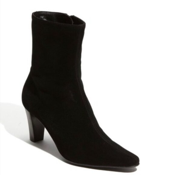 Aquatalia Marvin K. Zoly Suede Waterproof Winter Boots Booties Repellent Zip 8.5 - Picture 1 of 8